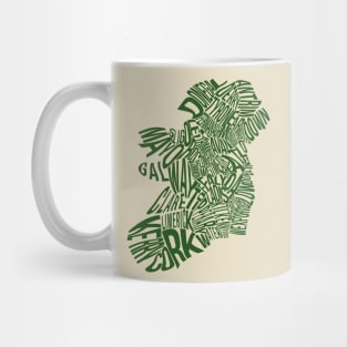 Counties of Ireland - Green Mug